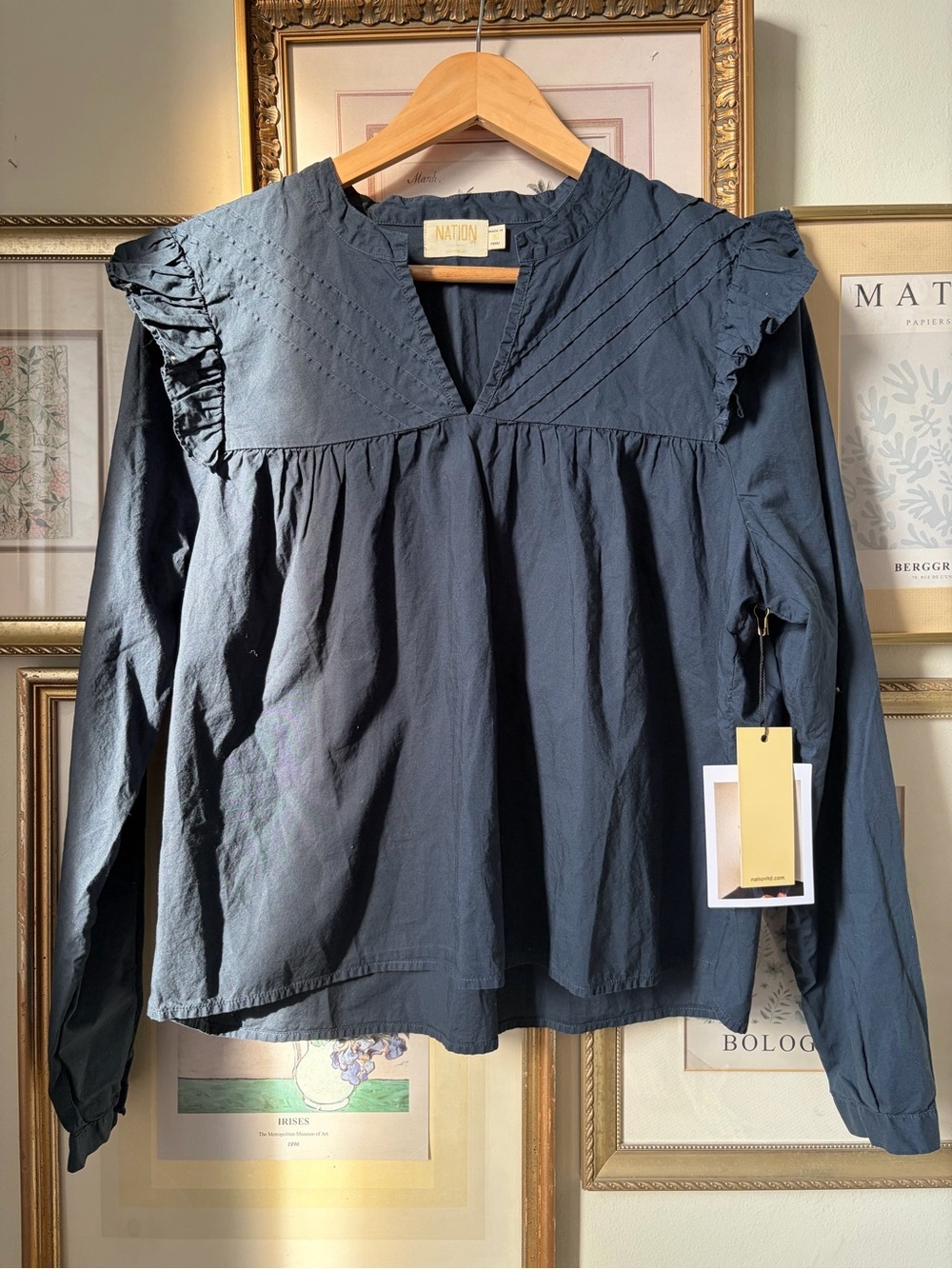 NWT Nation LTD Tilly Blouse Medium - Picture 6 of 10